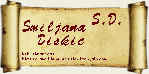 Smiljana Diskić vizit kartica